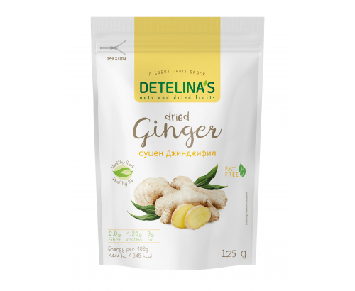 Сушен джинджифил Детелина 125г Захаросан Сушен джинджифил Детелина 125г Захаросан