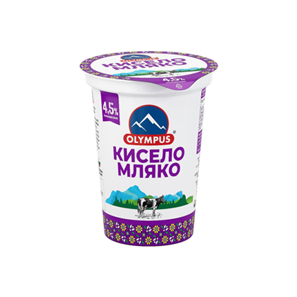 Кисело мляко с каймак Олимпус 4,5% 400г