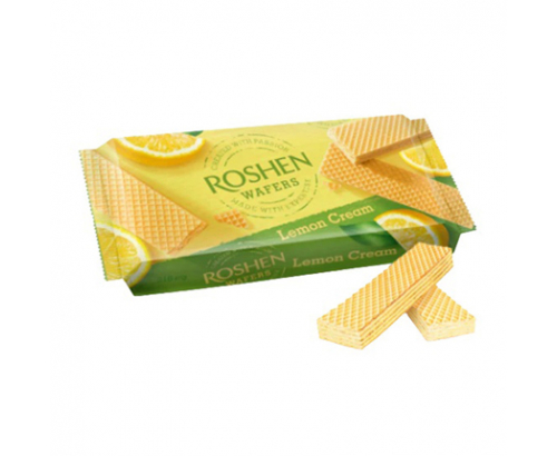 Вафли Рошен 216г С лимонов пълнеж Вафли Рошен 216г С лимонов пълнеж