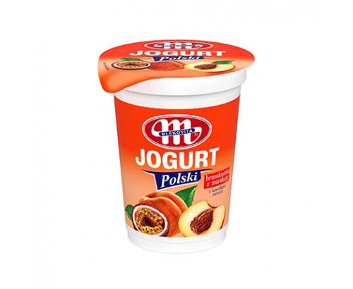 Йогурт Саяна 350мл Праскова и маракуя с цели парченца Йогурт Саяна 350мл Праскова и маракуя с цели парченца