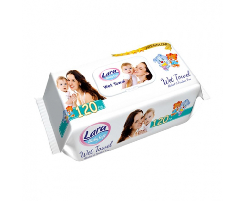 Влажни кърпи Лара 120бр Премиум Влажни кърпи Лара 120бр Премиум