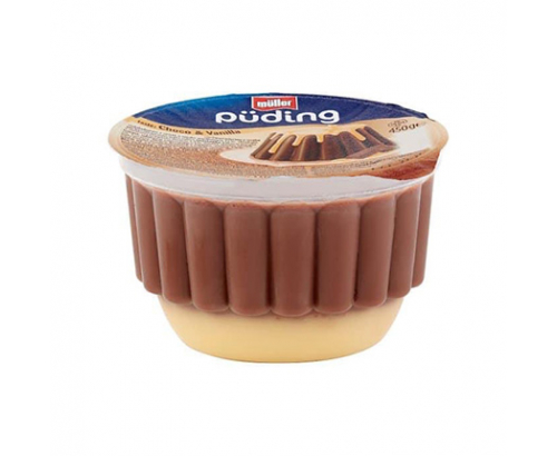Шоколадов пудинг Мюлер 450г с ванилия Шоколадов пудинг Мюлер 450г с ванилия