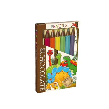 Шоколадови моливи 100г Динозаври Шоколадови моливи 100г Динозаври