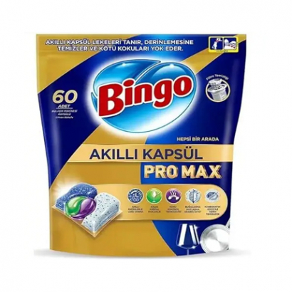 Капсули за съдомиялна Бинго 60бр Про Макс