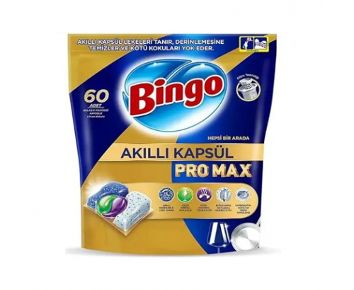 Капсули за съдомиялна Бинго 60бр Про Макс Капсули за съдомиялна Бинго 60бр Про Макс