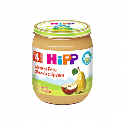 Био пюре Хип 125г Ябълки с круши