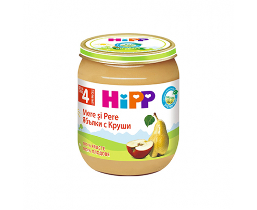 Био пюре Хип 125г Ябълки с круши Био пюре Хип 125г Ябълки с круши