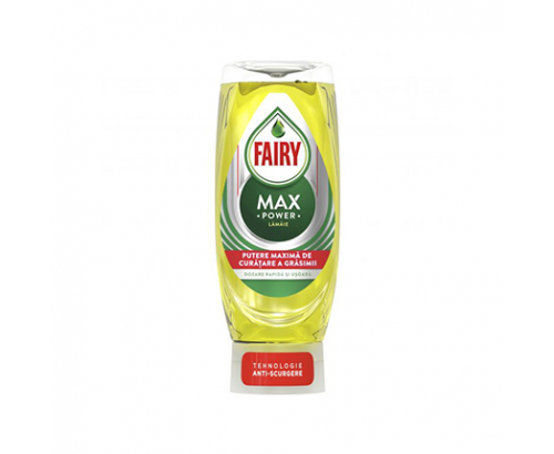 Препарат за съдове Фейри 450мл Макс пауър лимон Препарат за съдове Фейри 450мл Макс пауър лимон