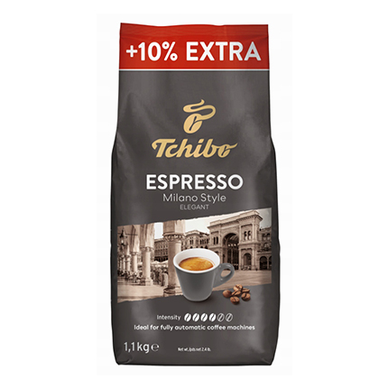 Кафе на зърна Тчибо Еспресо Милано 1кг +10% Кафе на зърна Тчибо Еспресо Милано 1кг +10%
