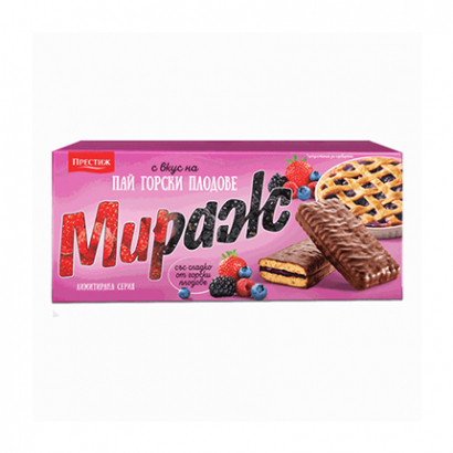Бисквити Мираж 156г Пай с горски плодове