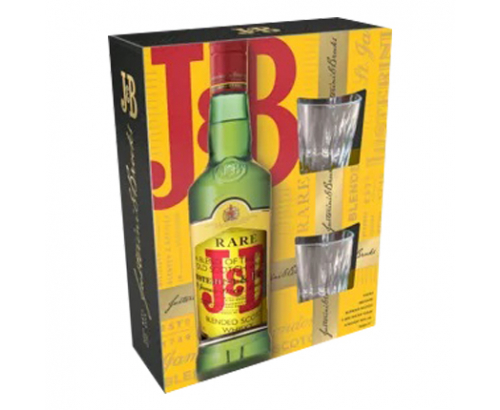 Уиски Джей енд Би 700мл + 2 чаши Уиски Джей енд Би 700мл + 2 чаши