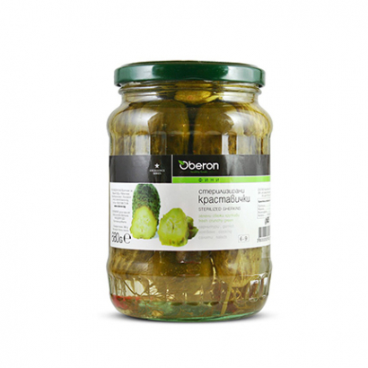 Кисели краставички Оберон 680г Дребни