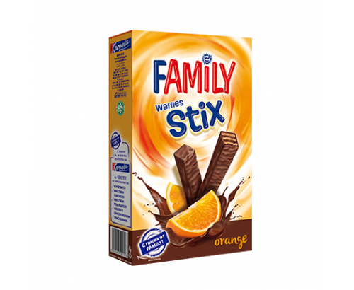 Мини вафли Фамилия Стикс 155г портокал Мини вафли Фамилия Стикс 155г портокал