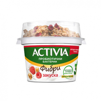 Активиа закуска 165г Ягоди и малини