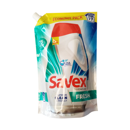 Гел за пране Савекс 765мл Фреш пауч Гел за пране Савекс 765мл Фреш пауч