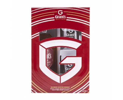 Уиски Грантс 700мл + 2 чаши Уиски Грантс 700мл + 2 чаши