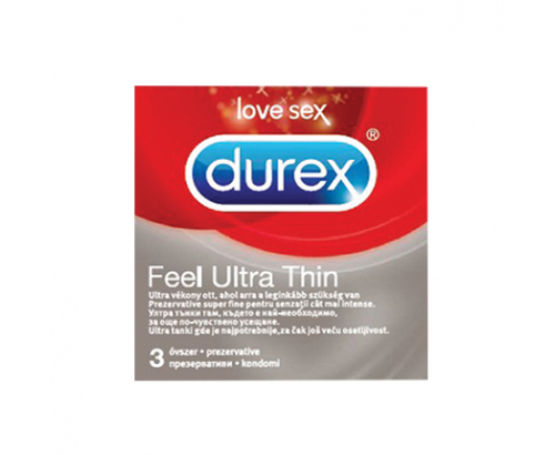 Презервативи Дюрекс 3бр Фийл ултра тин Презервативи Дюрекс 3бр Фийл ултра тин