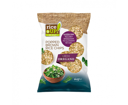 Оризов чипс Райс Ъп 60г Гръцки риган Оризов чипс Райс Ъп 60г Гръцки риган
