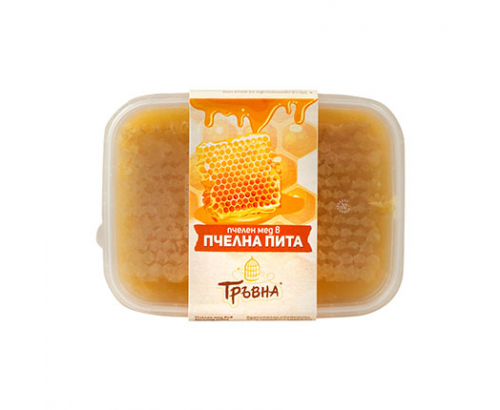 Мед в пчелна пита Тръвна 250г Мед в пчелна пита Тръвна 250г