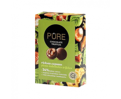Шоколадови бонбони Пюр Трюфел 148г Млечен с лешник Шоколадови бонбони Пюр Трюфел 148г Млечен с лешник