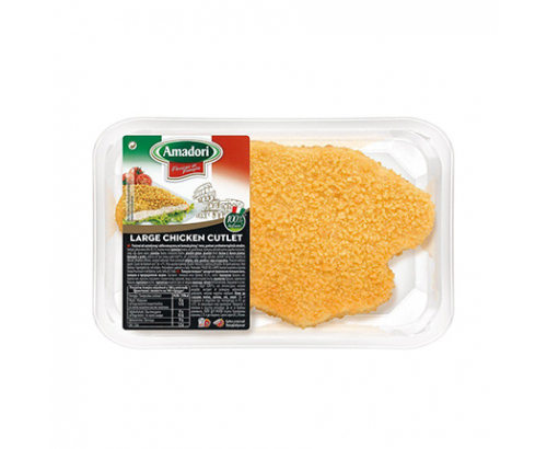 Паниран пилешки шницел Амадори 300г Паниран пилешки шницел Амадори 300г