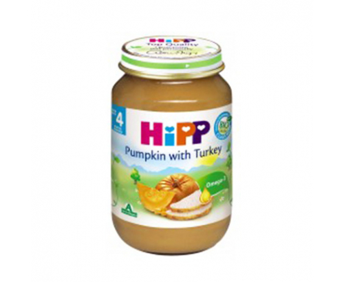 Био пюре Хип 125г Тиква и пуешко месо Био пюре Хип 125г Тиква и пуешко месо