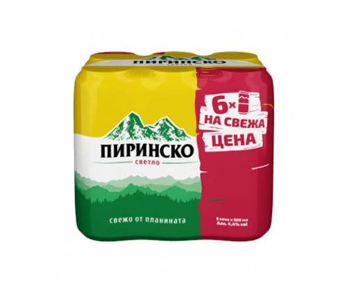Бира Пиринско 6х500мл кен Бира Пиринско 6х500мл кен