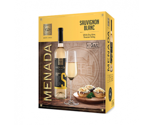 Вино Менада 3л Совиньон Блан Вино Менада 3л Совиньон Блан