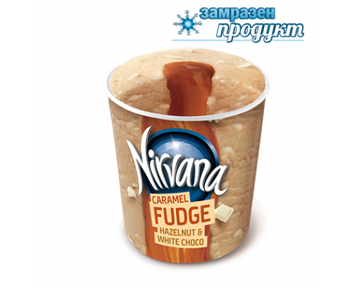 Сладолед Нирвана 420мл Фъдж ванилия и карамел Сладолед Нирвана 420мл Фъдж ванилия и карамел