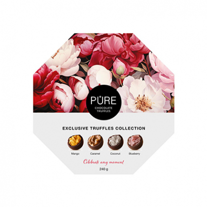Шоколадови бонбони трюфели Пюр 240г Асорти