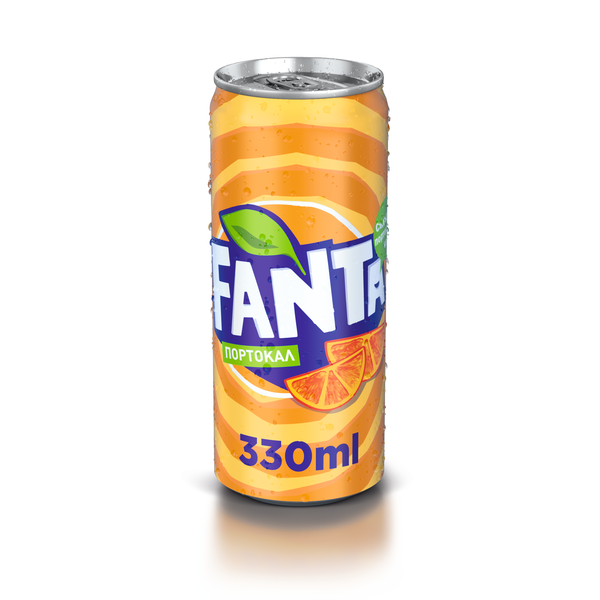 Газирана напитка Фанта 330мл Кен Портокал