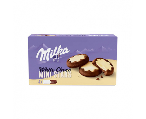 Бисквити Милка 150г Бял Шоко Минис Бисквити Милка 150г Бял Шоко Минис