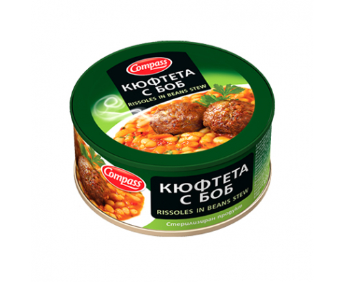 Кюфтета с боб Компас 300г Кюфтета с боб Компас 300г