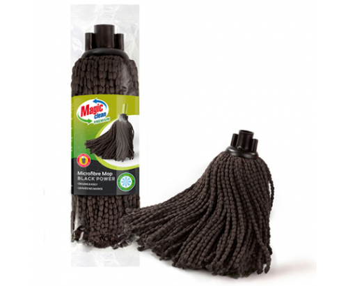 Бърсалка за почистване микрофибър Блек Пауър въже Бърсалка за почистване микрофибър Блек Пауър въже