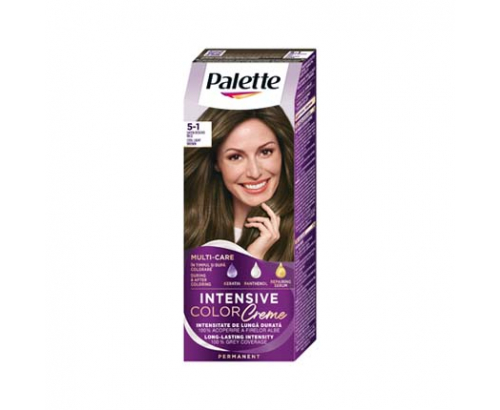 Боя за коса Палете Интензив Калър Крийм 5-1 Хладно светло кафяв Боя за коса Палете Интензив Калър Крийм 5-1 Хладно светло кафяв
