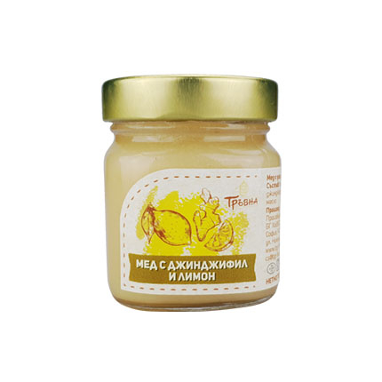 Мед Тръвна 240г С джинджифил и лимон Мед Тръвна 240г С джинджифил и лимон