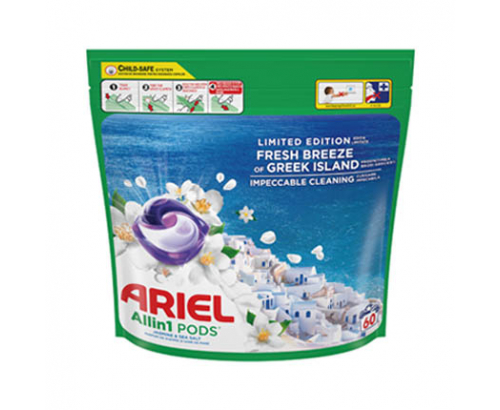 Капсули за пране Ариел 60 пранета Гръцки остров Капсули за пране Ариел 60 пранета Гръцки остров