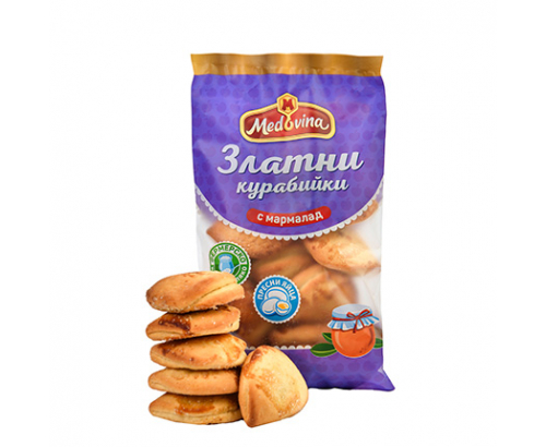 Златни курабийки Медовина 250г С мармалад Златни курабийки Медовина 250г С мармалад