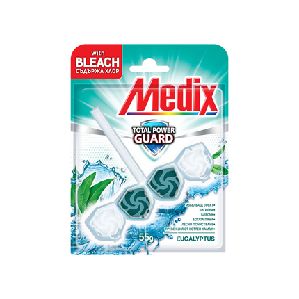 Ароматизатор за тоалетна Медикс 55г Евкалипт Ароматизатор за тоалетна Медикс 55г Евкалипт