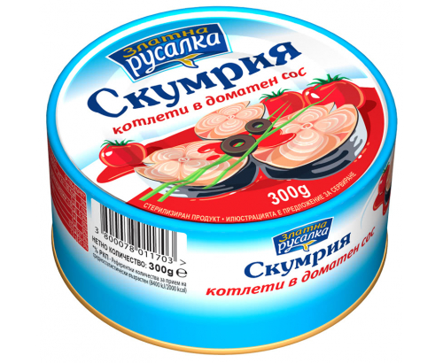 Скумрия котлет Русалка 300г Доматен сос Скумрия котлет Русалка 300г Доматен сос