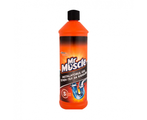 Гел за отпушване на канали Мистър Мускул 1л Гел за отпушване на канали Мистър Мускул 1л