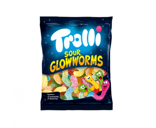 Желирани бонбони Троли 100г Цветни червеи Желирани бонбони Троли 100г Цветни червеи