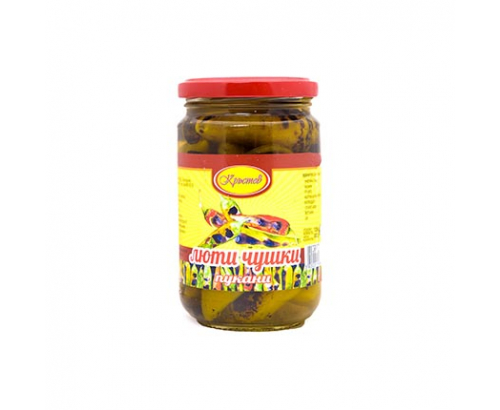 Пукани люти чушлета Кръстев 300г Пукани люти чушлета Кръстев 300г