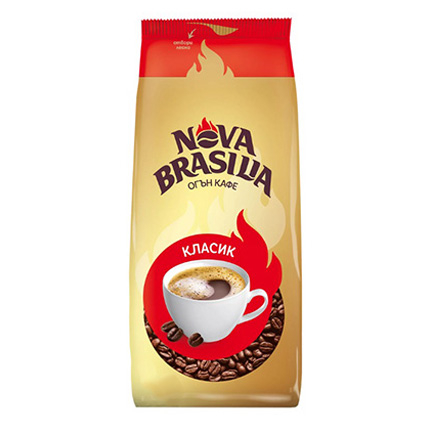 Кафе на зърна Нова Бразилия 900г Класик Кафе на зърна Нова Бразилия 900г Класик