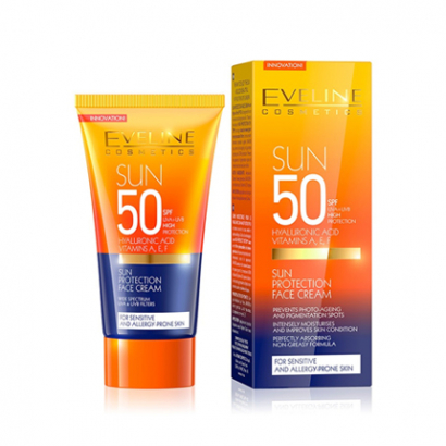 Слънцезащитен крем за лице Евелин Амейзинг SPF50 50мл