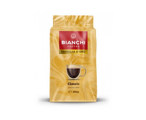 Кафе на зърна Бианчи Фамилия Д'оро 250г Класик Кафе на зърна Бианчи Фамилия Д'оро 250г Класик