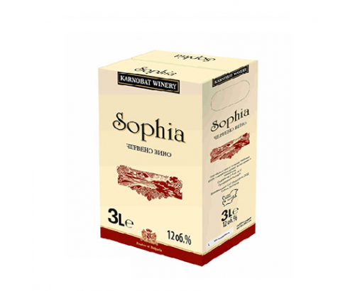 Вино София Карнобат 3л Червено Вино София Карнобат 3л Червено