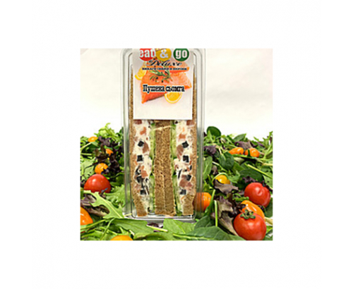 Триъгълен сандвич Ийт енд Го Делукс Пушена сьомга с крема сирене Триъгълен сандвич Ийт енд Го Делукс Пушена сьомга с крема сирене