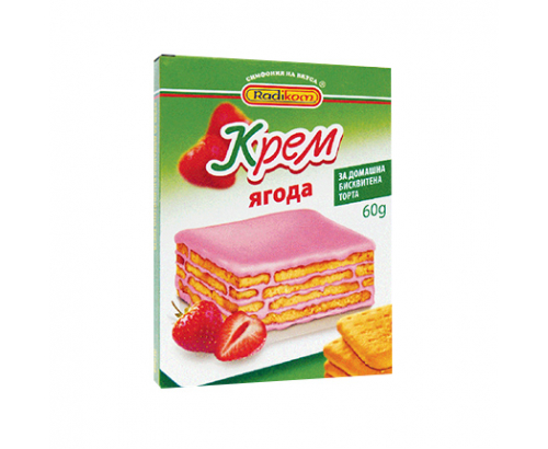 Крем за бисквитена торта Радиком 60г Ягода Крем за бисквитена торта Радиком 60г Ягода