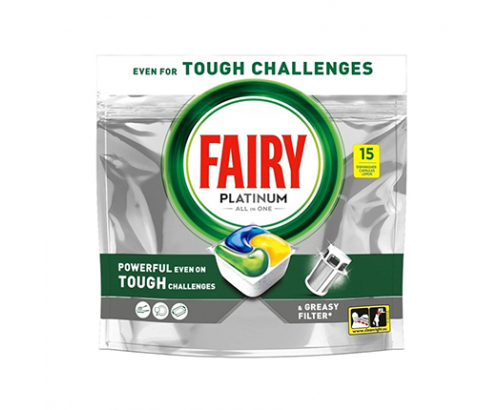 Таблетки за съдомиялна Фейри 15бр Платинум Таблетки за съдомиялна Фейри 15бр Платинум